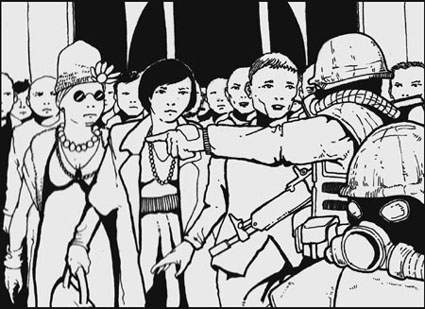  [ The Line, © 2009 by Miguel Santos ] 